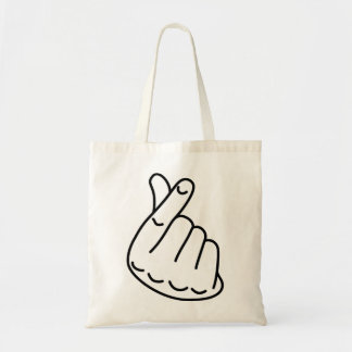 Koreaans vingerhart tote bag