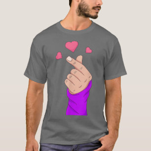 Koreaans vingerhoofd Kpop Merchandise Girls KDrama T-shirt