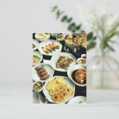 Koreaans voedsel briefkaart (Staand voorkant)