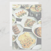 Koreaans voedsel briefpapier (Voorkant / Achterkant)