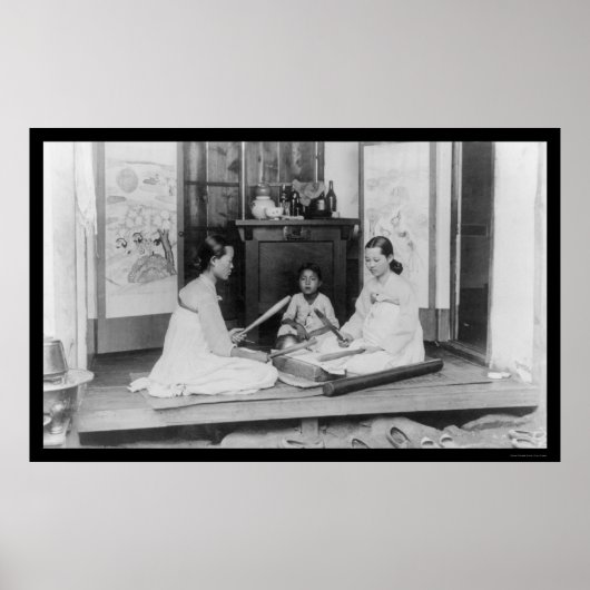 Koreaans vrouwendag in 1910 poster (Voorkant)