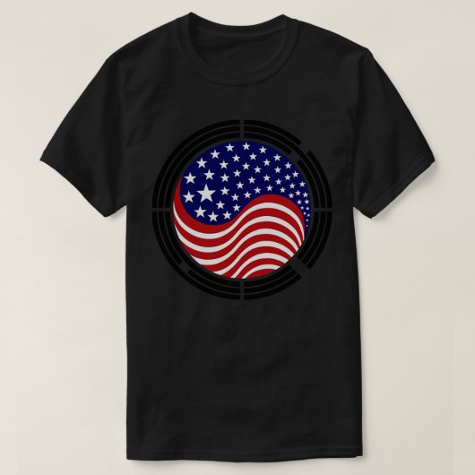 Koreaanse Amerikaanse Multinationale Patriot Vlag T-shirt (Design voorkant)