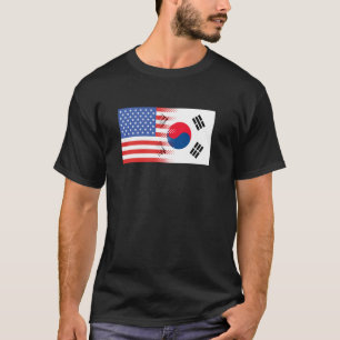 Koreaanse Amerikaanse Vlag Zuid-Korea VS T-shirt