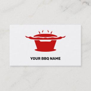 Koreaanse BBQ (고 구 이) Sign Foodie Minimalistisch Visitekaartje