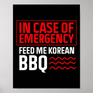 Koreaanse BBQ - Koreaanse voedsel fan - Koreaanse Poster