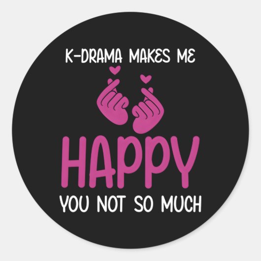 Koreaanse cultuur Koreaanse dramaserie Kdrama kijk Ronde Sticker (Voorkant)
