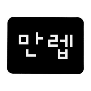 Koreaanse deskundige 만 Manleb   Hangul Language Magneet