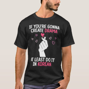 Koreaanse drama Love K Pop Finger Heart Day Kdrama T-shirt