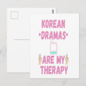 Koreaanse drama's zijn mijn therapie briefkaart (Voorkant / Achterkant)