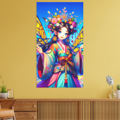 Koreaanse fee canvas afdruk (Insitu (Woonkamer))