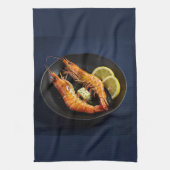 Koreaanse gegrilde koningsgarnaal (Daegae Gui) Theedoek (Verticaal)