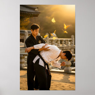 Koreaanse Hapkido Zelfverdediging Poster