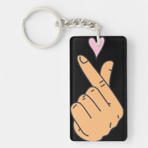 koreaanse hartsleutelhanger sleutelhanger