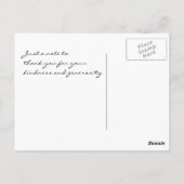 Koreaanse Hornbeam bonsai bedankt Briefkaart (Achterkant)