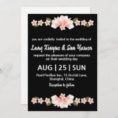 Koreaanse huwelijksuitnodiging kaart (Voorkant / Achterkant)