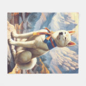  Koreaanse Jindo Illustratie Fleece Deken (Voorkant (Horizontaal))