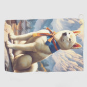 Koreaanse Jindo Illustratie Golfhanddoek (Horizontaal)