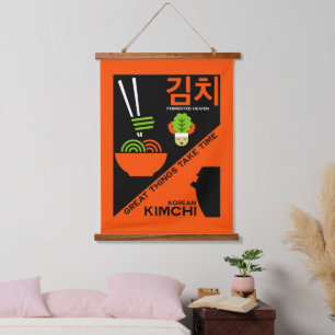 Koreaanse Kimchi Keuken Kunst Hangend Wandkleed