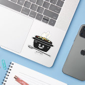 Koreaanse Kruidige zachte Tofu jjigae van de Sticker (Laptop met iPhone)