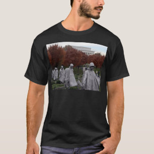 Koreaanse Memorial en Herfst van Lincoln Memorial T-shirt