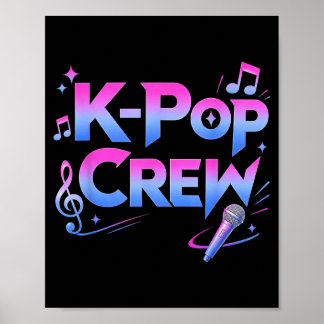 Koreaanse muziekgroep Muziekliefhebber matching gr Poster