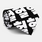 Koreaanse OMG/WTF 헐 Tekst Slang Hangul Taal Stropdas (Opgerold)