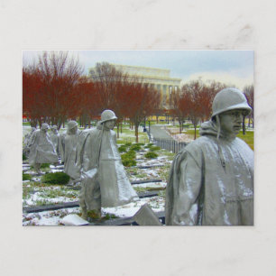 Koreaanse oorlog herdenkingsmonument briefkaart
