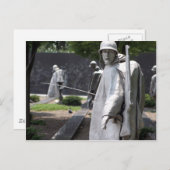 Koreaanse Oorlog Memorial Veterans Status Briefkaart (Voorkant / Achterkant)