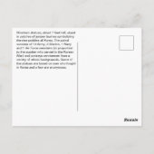 Koreaanse Oorlogsveteranen Memorial Facts Briefkaart (Achterkant)