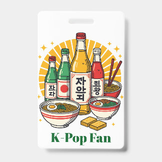 Koreaanse Popcultuur Borstprint Badge