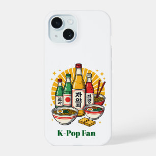 Koreaanse Popcultuur Borstprint Gedrukt op Rugzak iPhone 15 Hoesje