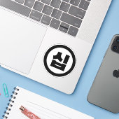 Koreaanse Sino Nummer 10 Tien 십 【Sip】 Hangul Sticker (Laptop met iPhone)