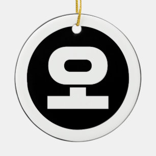 Koreaanse Sino Nummer 5 Vijf 오 【o】 Hangul Keramisch Ornament