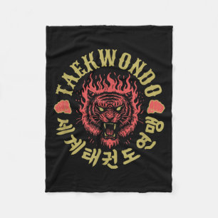 Koreaanse Tijger Taekwondo Vuist Ontwerp Cool Kore Fleece Deken