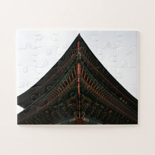 koreaanse traditionele architectuurfotografie legpuzzel