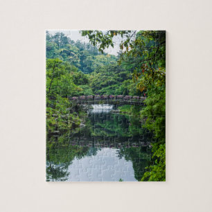 Koreaanse tuin en brug legpuzzel