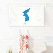 Koreaanse Unificatievlag Spandoek (Insitu)