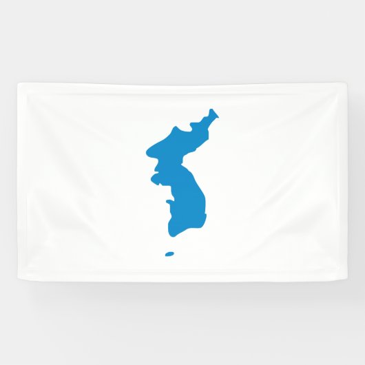Koreaanse Unificatievlag Spandoek (Horizontaal)