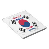 Koreaanse vibes: een boodschap van vrede notitieblok (Schuin)