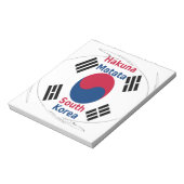 Koreaanse vibes: een boodschap van vrede notitieblok (Gedraaid)