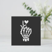 Koreaanse vinger hart skelet hand kaart (Staand voorkant)