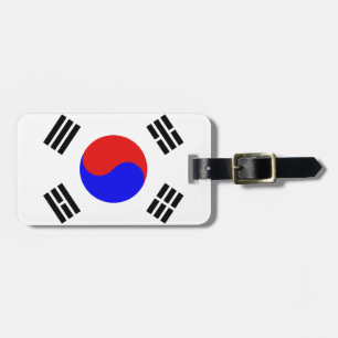 Koreaanse vlag bagagelabel