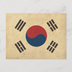  Koreaanse vlag Briefkaart