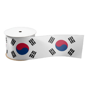 Koreaanse vlag en Zuid-Korea reizen, vakantie/spor Lint