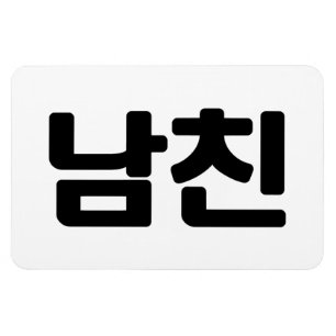 Koreaanse vriend 남 친 Namchin Hangul Language Magneet