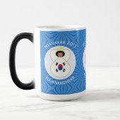 Koreaanse (Zuid) Angel Chanoeka Vlag gepersonalise Magische Mok (Links)