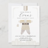 Korean Dol First Birthday Hanbok Invitation (Devant)