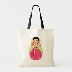 Korean Girl Matryoshka Bag Tote Bag