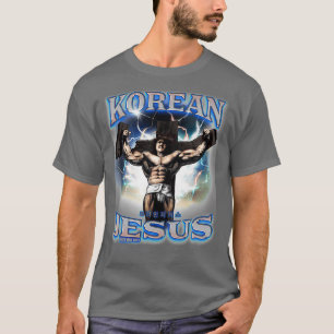 Korean Jesus Blue T-shirt