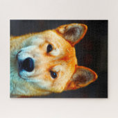 Korean Jindo Dog. Legpuzzel (Horizontaal)